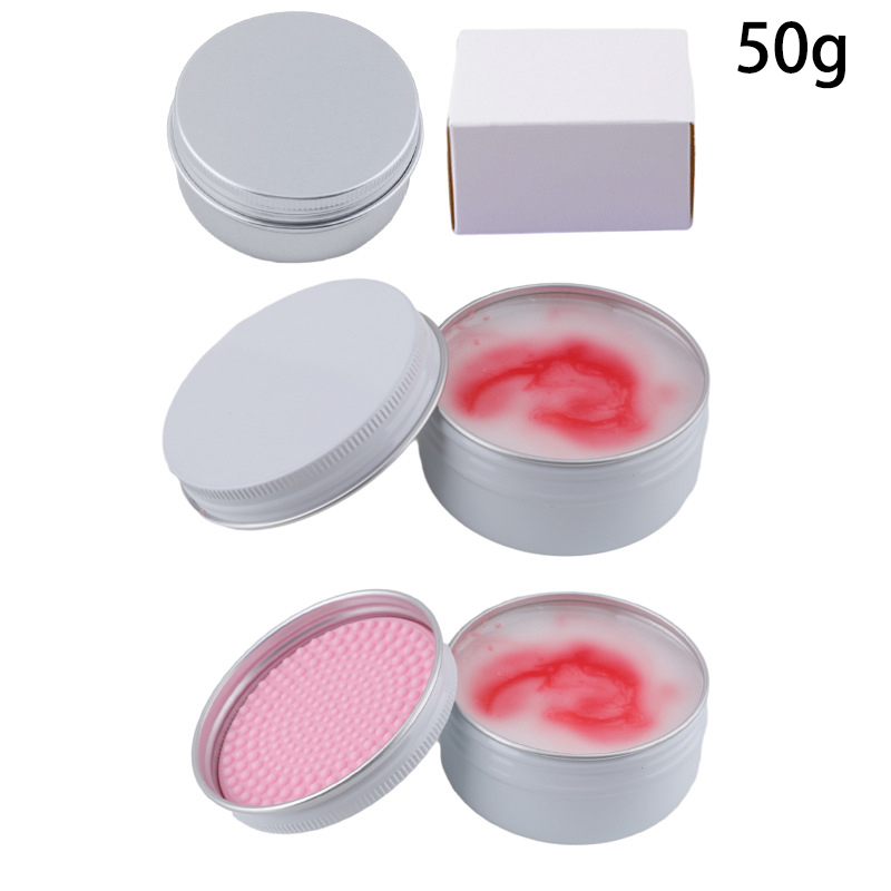 Soap Making Ins - 50g น้ําผึ้งพีชซิลิโคนแปรงแต่งหน้าแปรงแต่งหน้าสบู่ Pad Make Up แปรงเครื่องสําอางค์
