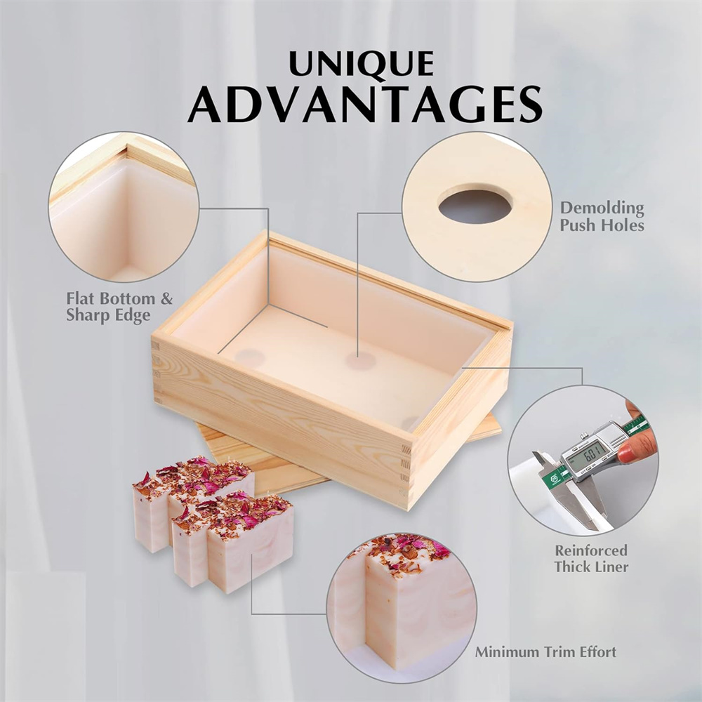 แม่พิมพ์สบู่ขนาดใหญ่สี่เหลี่ยม - Soap Making Kit For Beginners บทวิจารณ์และราคา